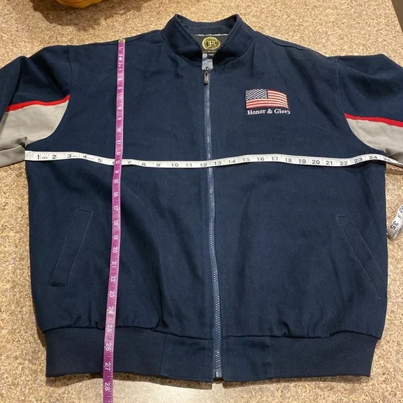 The Bradford Exchange Honor & Glory Proud Veteran Patriotic Lined Jacket Medium